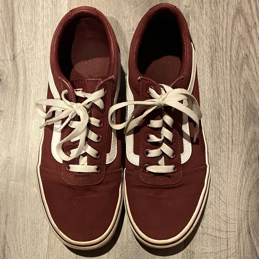 Burgundy Vans